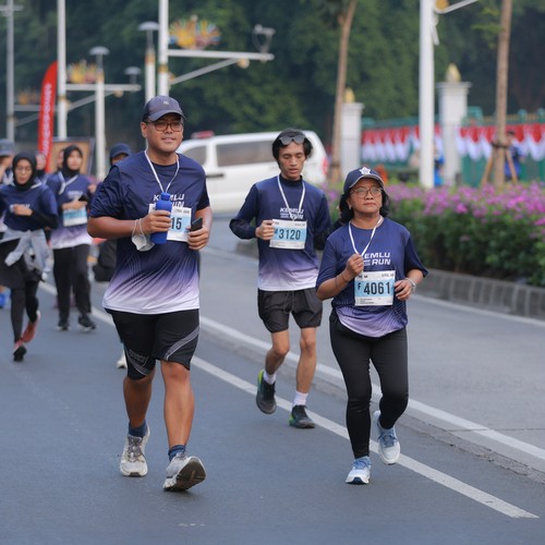 Race photo from KEMLU RUN 2026