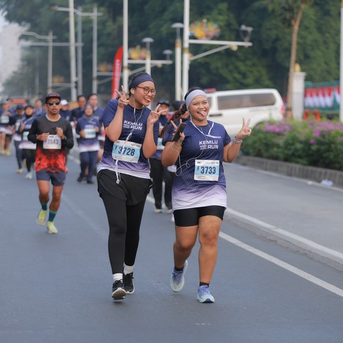 Race photo from KEMLU RUN 2026