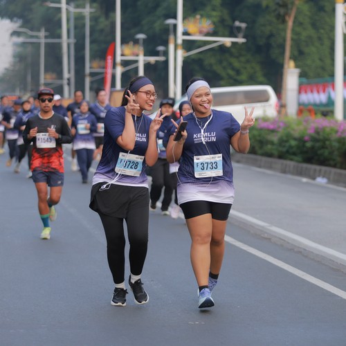 Race photo from KEMLU RUN 2026