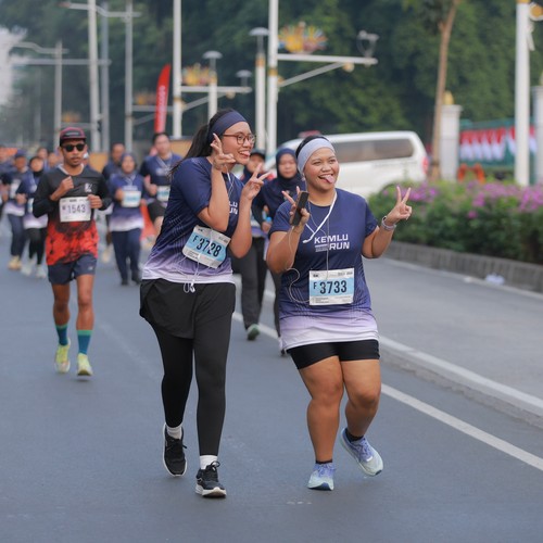 Race photo from KEMLU RUN 2026