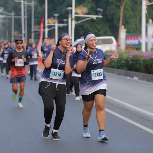 Race photo from KEMLU RUN 2026