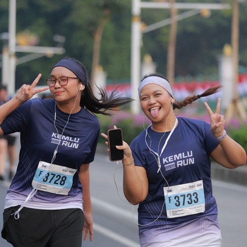 Race photo from KEMLU RUN 2026