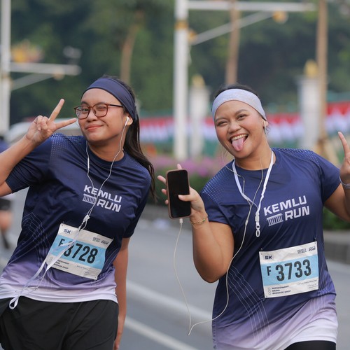 Race photo from KEMLU RUN 2026