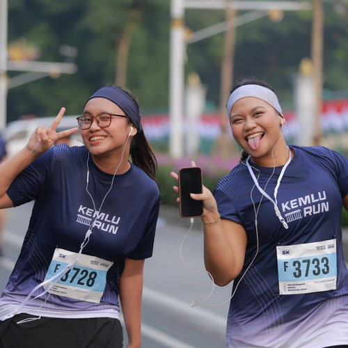 Race photo from KEMLU RUN 2026