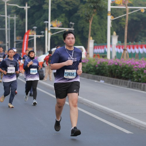 Race photo from KEMLU RUN 2026