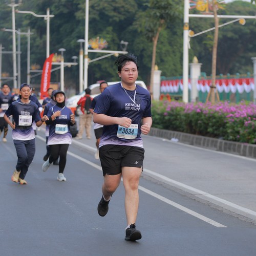 Race photo from KEMLU RUN 2026