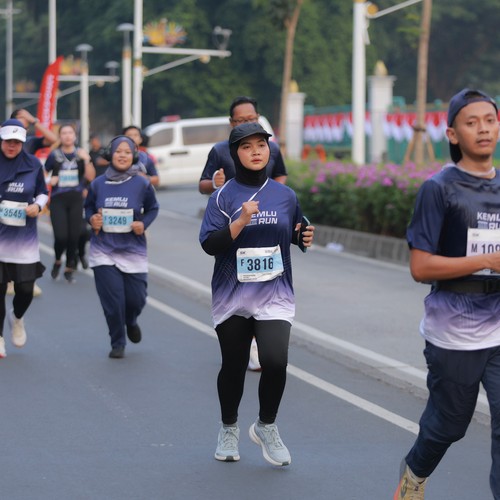 Race photo from KEMLU RUN 2026