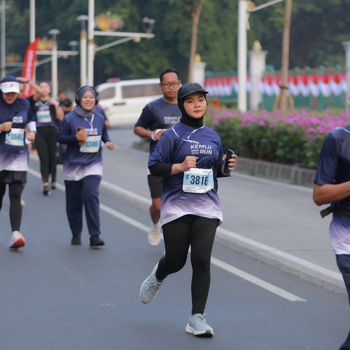Race photo from KEMLU RUN 2026