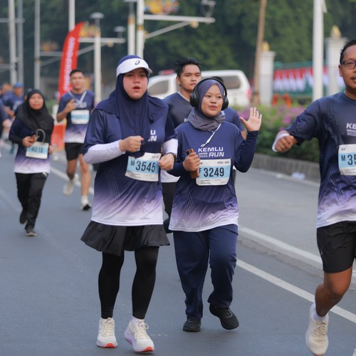 Race photo from KEMLU RUN 2026