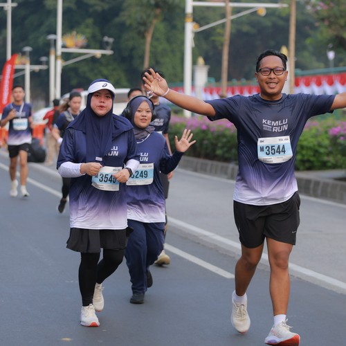 Race photo from KEMLU RUN 2026