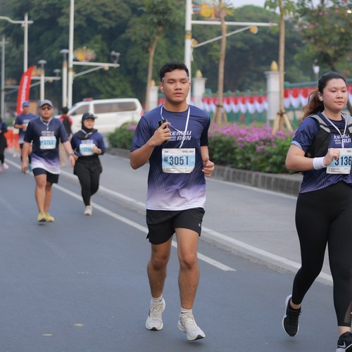 Race photo from KEMLU RUN 2026
