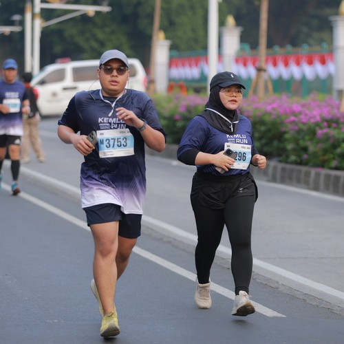 Race photo from KEMLU RUN 2026