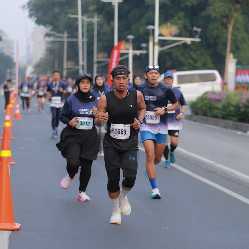 Race photo from KEMLU RUN 2026