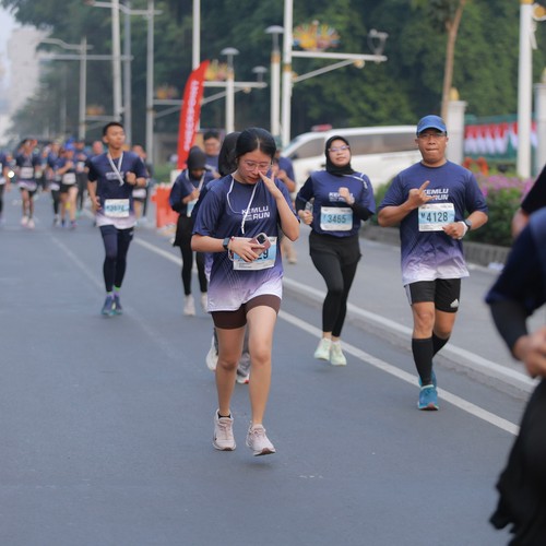 Race photo from KEMLU RUN 2026
