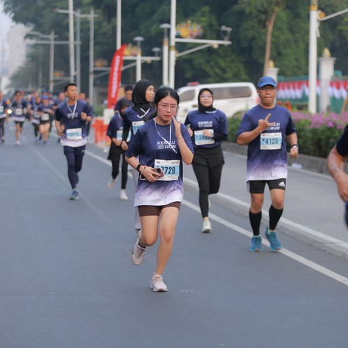 Race photo from KEMLU RUN 2026