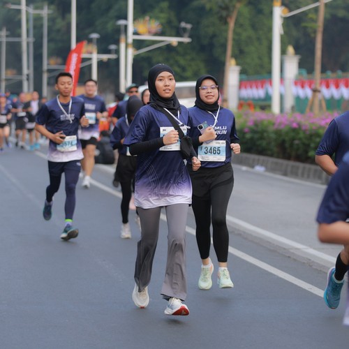 Race photo from KEMLU RUN 2026