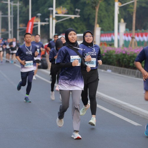 Race photo from KEMLU RUN 2026