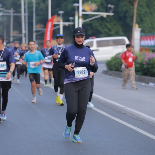 Race photo from KEMLU RUN 2026