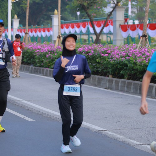 Race photo from KEMLU RUN 2026