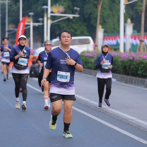 Race photo from KEMLU RUN 2026
