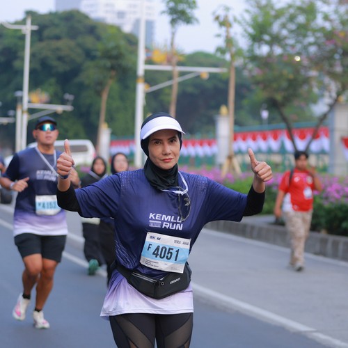 Race photo from KEMLU RUN 2026
