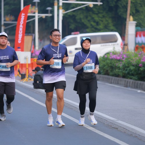Race photo from KEMLU RUN 2026