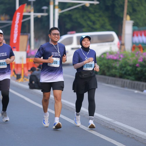 Race photo from KEMLU RUN 2026