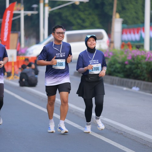 Race photo from KEMLU RUN 2026