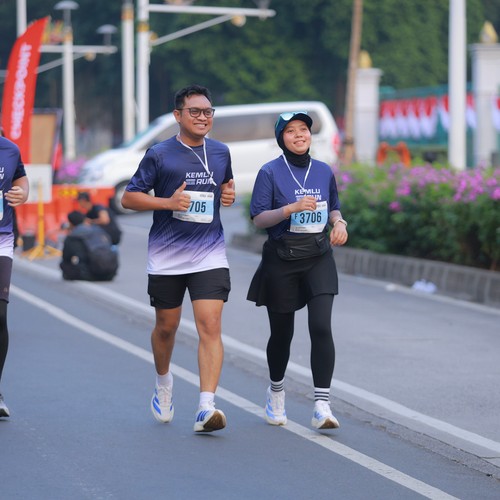 Race photo from KEMLU RUN 2026