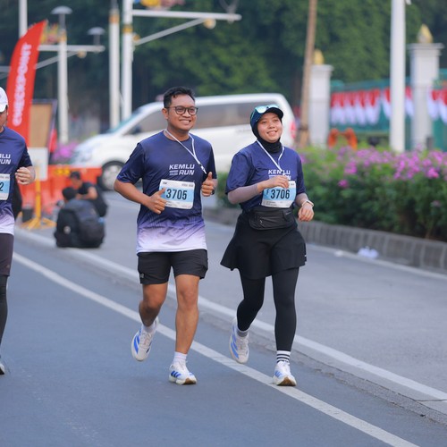 Race photo from KEMLU RUN 2026