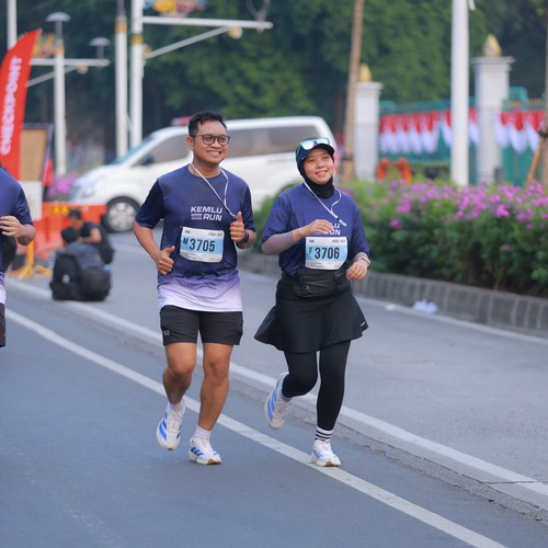 Race photo from KEMLU RUN 2026