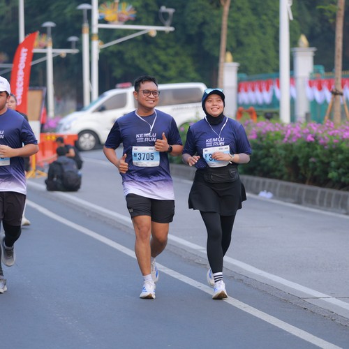 Race photo from KEMLU RUN 2026
