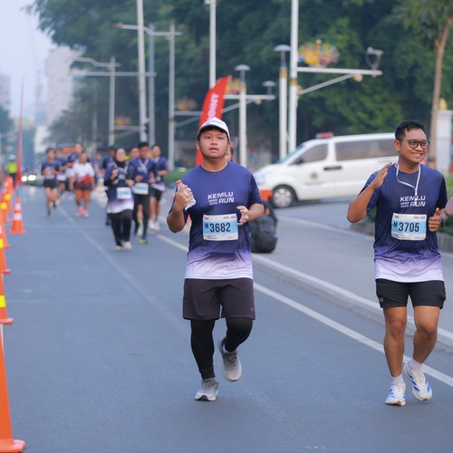Race photo from KEMLU RUN 2026