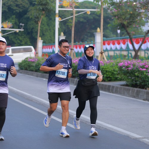 Race photo from KEMLU RUN 2026