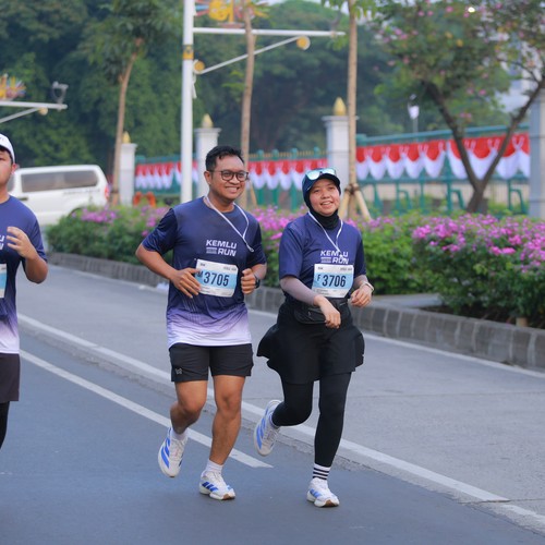 Race photo from KEMLU RUN 2026