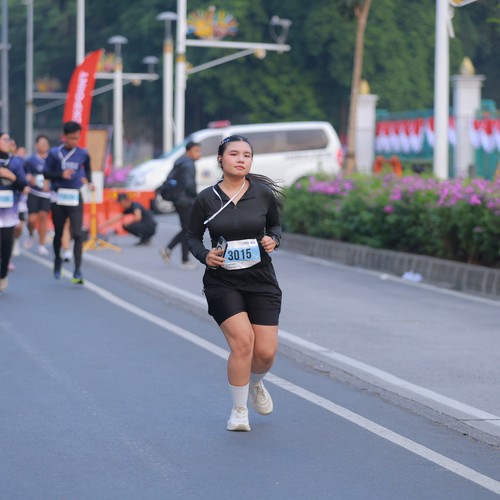 Race photo from KEMLU RUN 2026