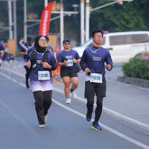Race photo from KEMLU RUN 2026