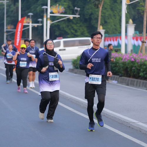 Race photo from KEMLU RUN 2026