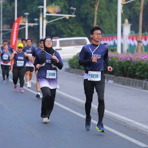 Race photo from KEMLU RUN 2026
