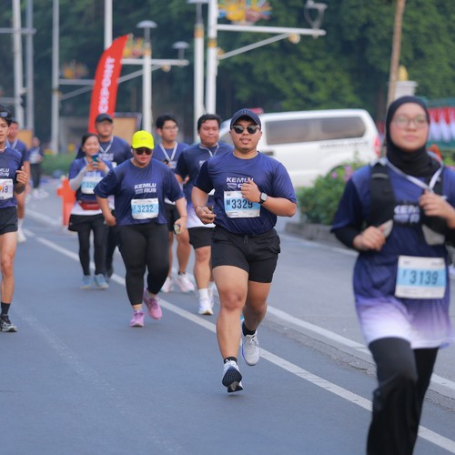 Race photo from KEMLU RUN 2026
