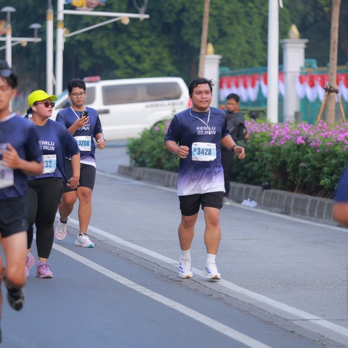 Race photo from KEMLU RUN 2026
