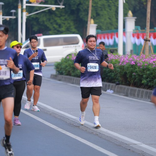 Race photo from KEMLU RUN 2026