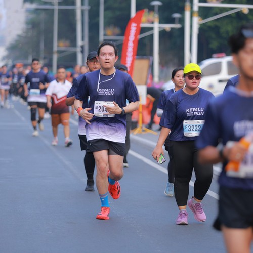 Race photo from KEMLU RUN 2026