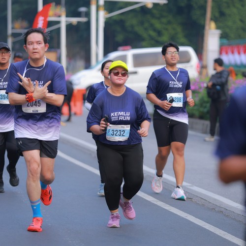 Race photo from KEMLU RUN 2026