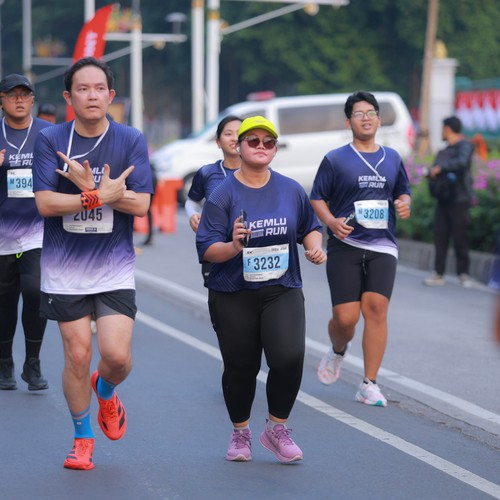 Race photo from KEMLU RUN 2026