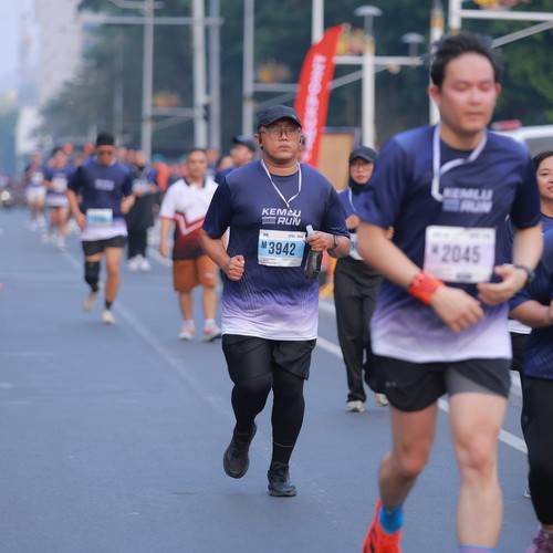 Race photo from KEMLU RUN 2026