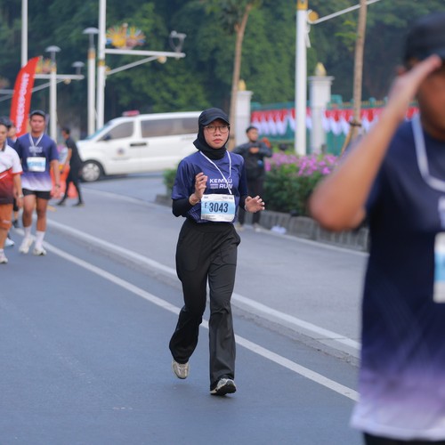 Race photo from KEMLU RUN 2026