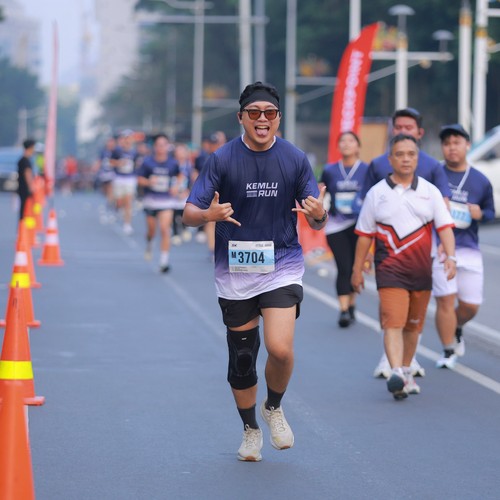 Race photo from KEMLU RUN 2026