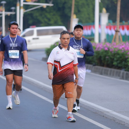 Race photo from KEMLU RUN 2026
