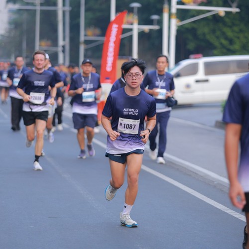 Race photo from KEMLU RUN 2026